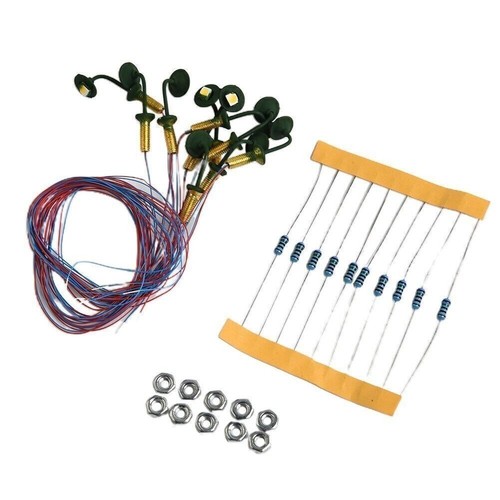 10pcs gauge led - oo/ho, wall