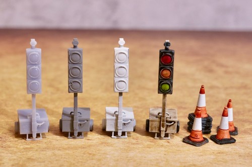 Temporary traffic lights - 4x, &