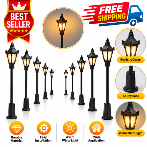 10x miniature street light - 3v,
