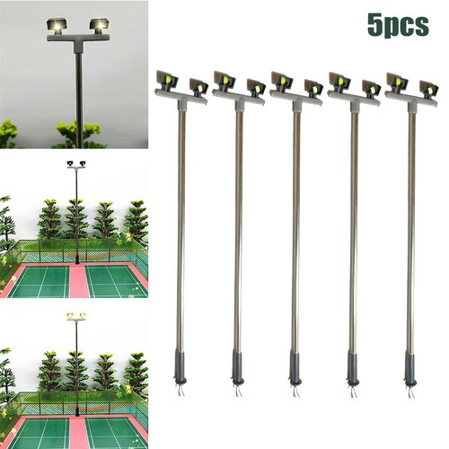 Model railway yard lights - model,
