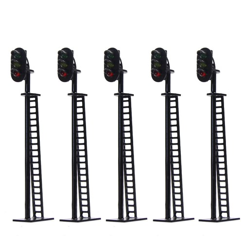 5pcs model railway r block - 5pcs, g/y/r