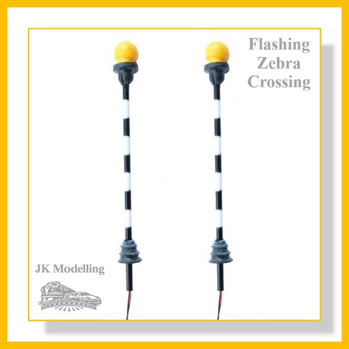 Zebra crossing with flashing - crossing,